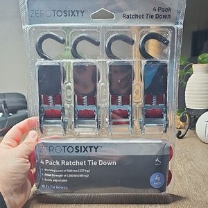 Zero to Sixty Ratchet Tie Down 4 Pack